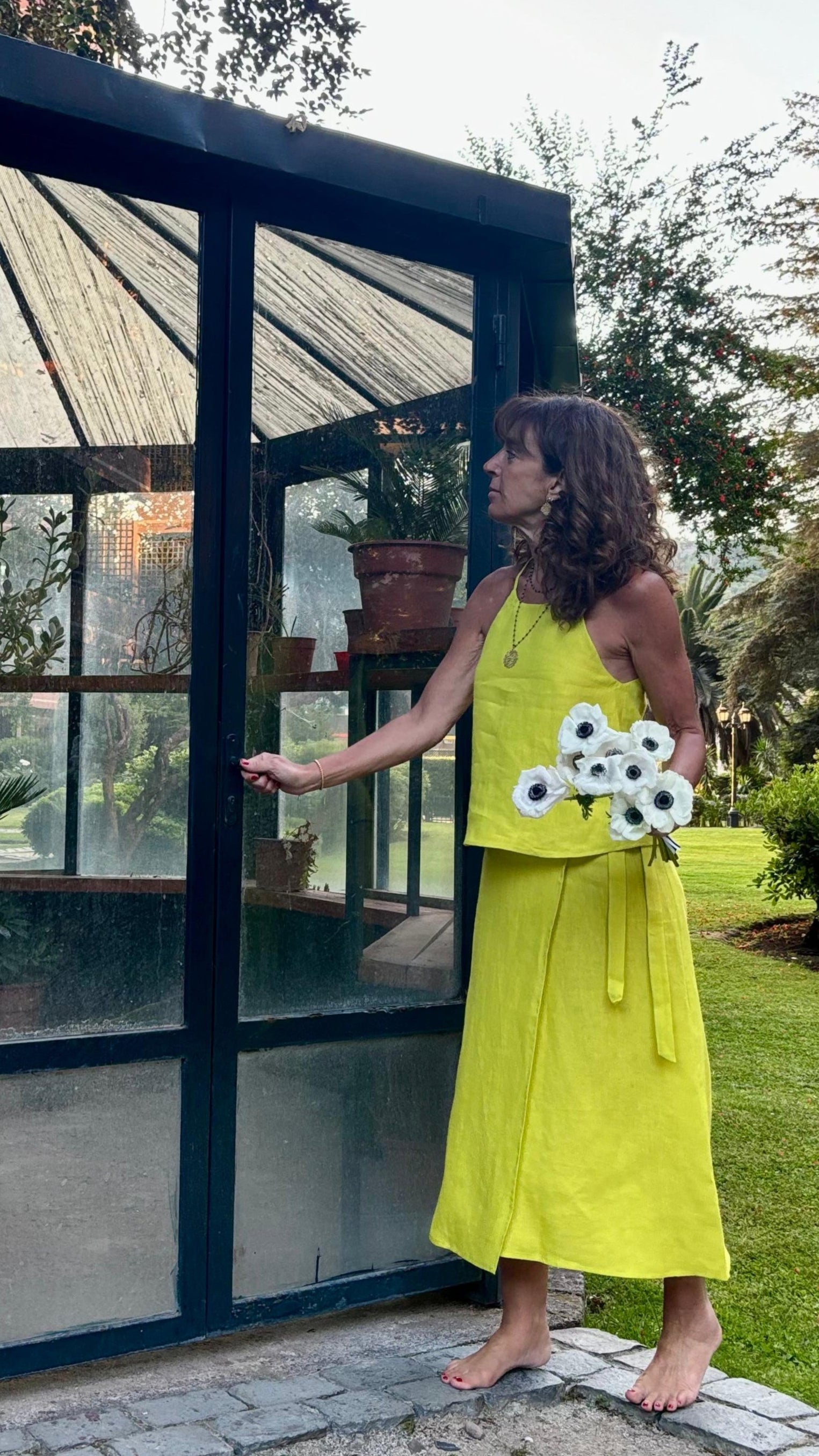 Pollera Silvestre Lima 100% Lino