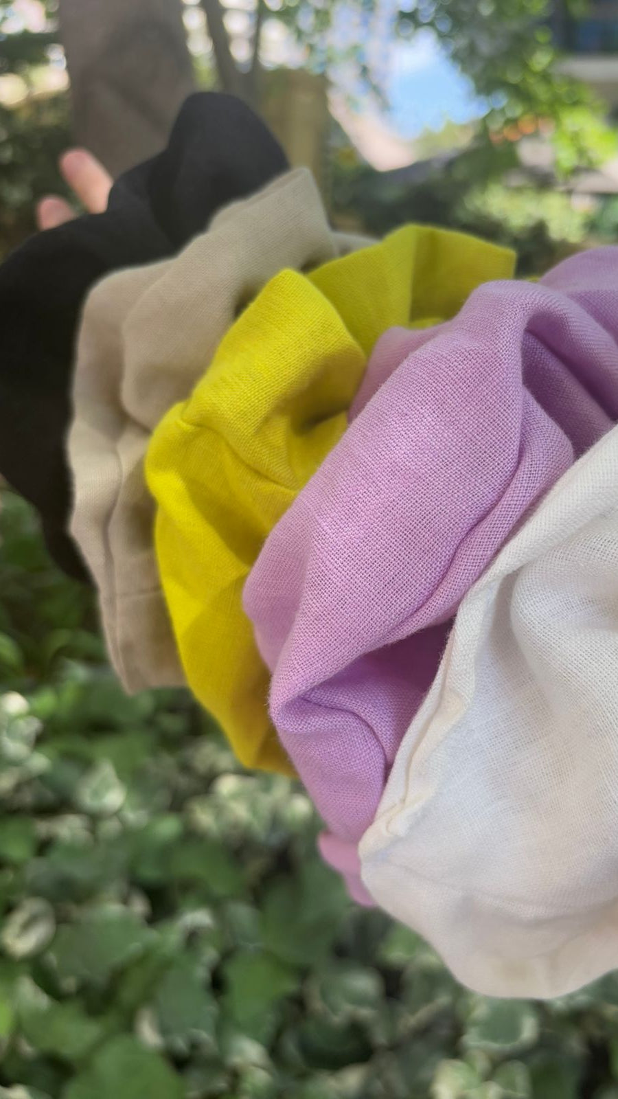 Scrunchies 100% Lino