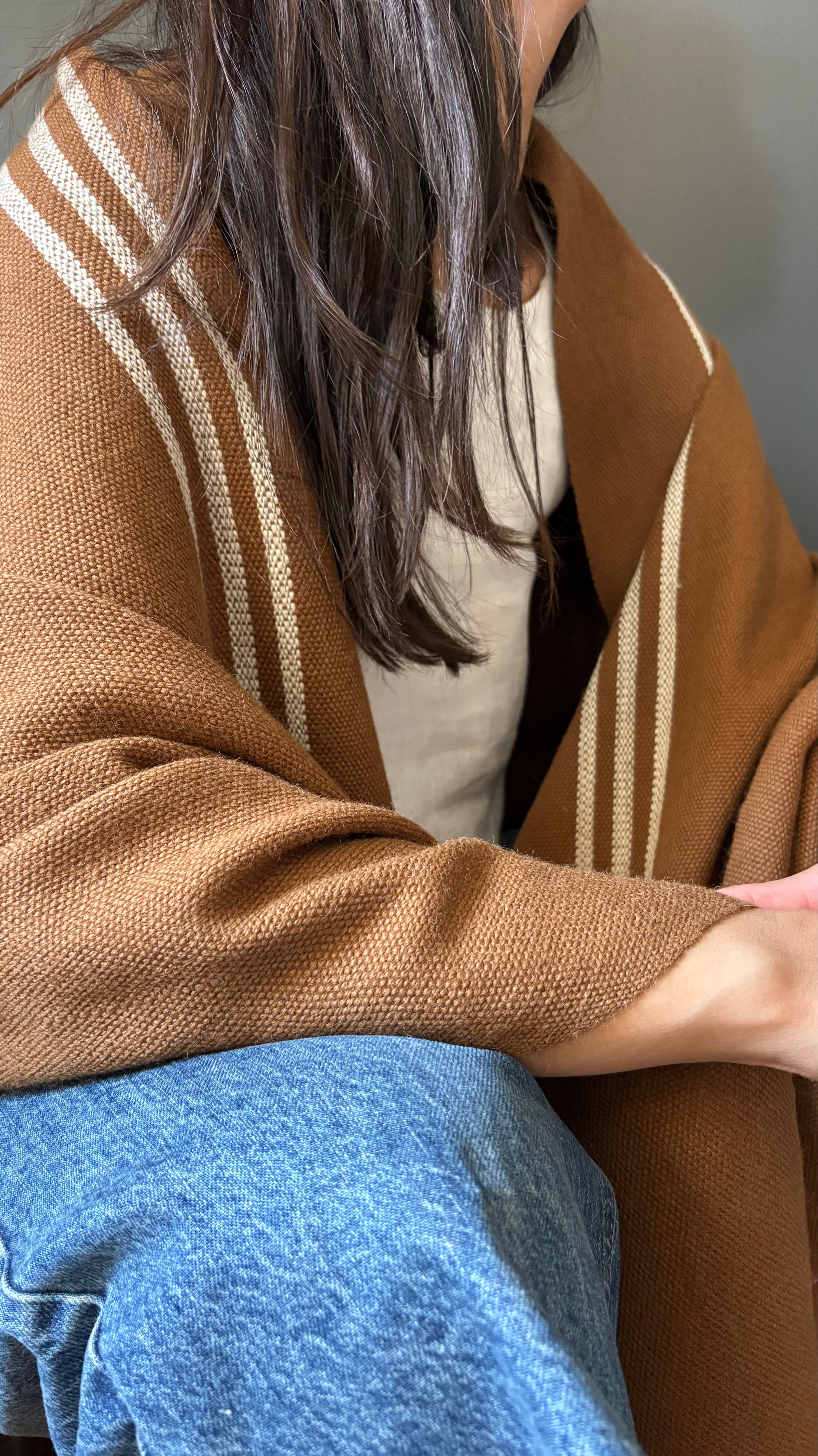 Echarpe 100% Alpaca Camel