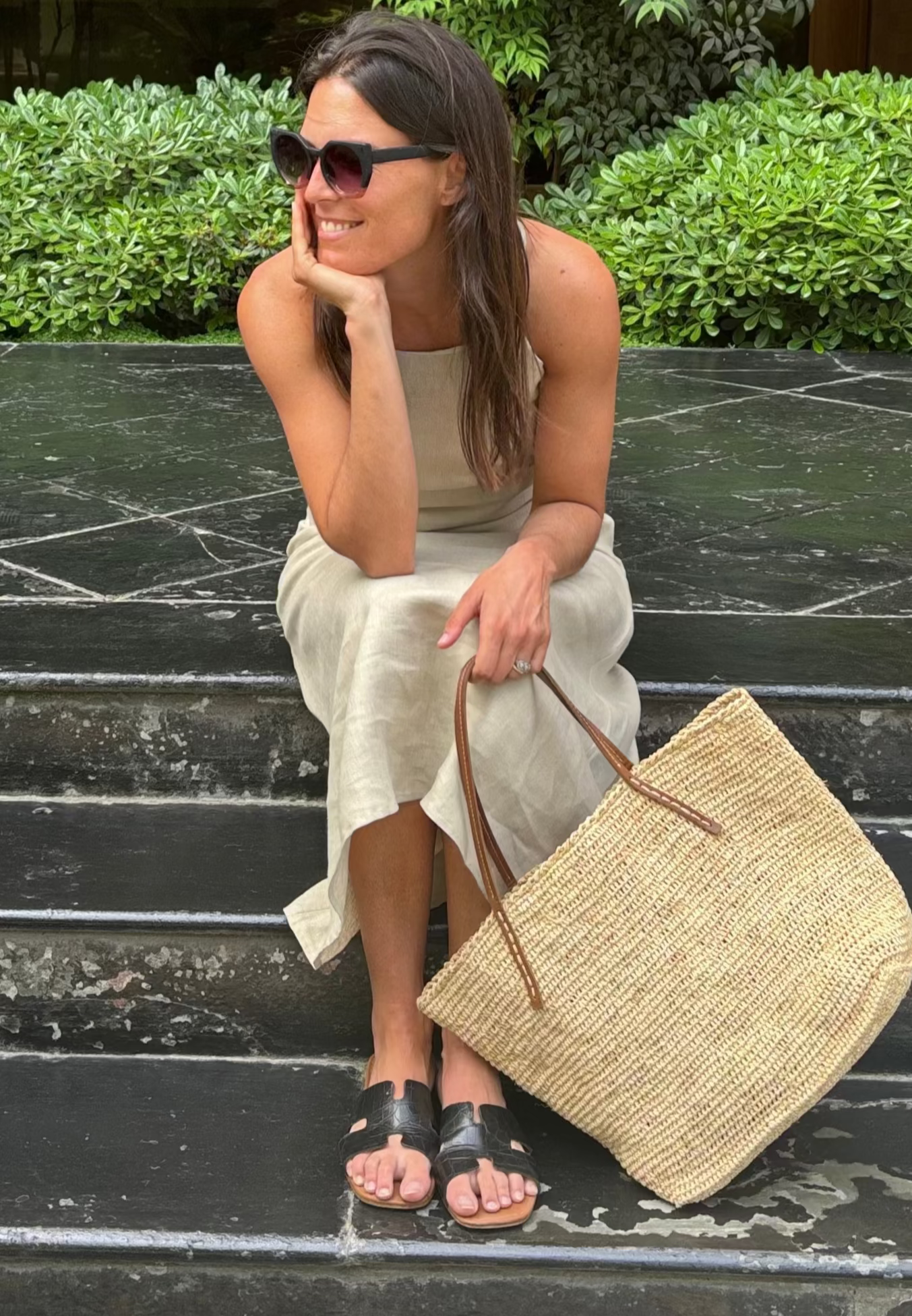 Vestido Dalia Arena 100% Lino