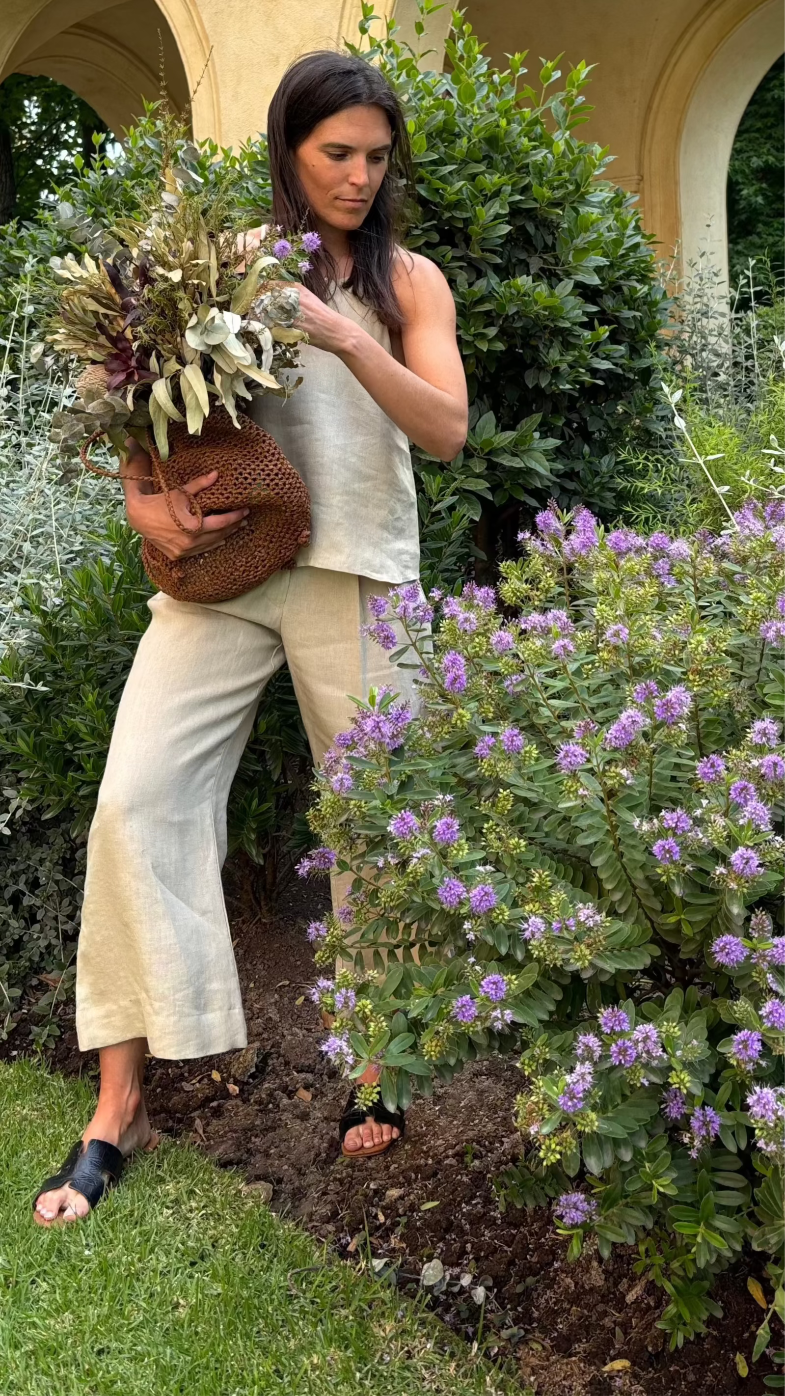 Pantalones Sauce Arena 100% Lino