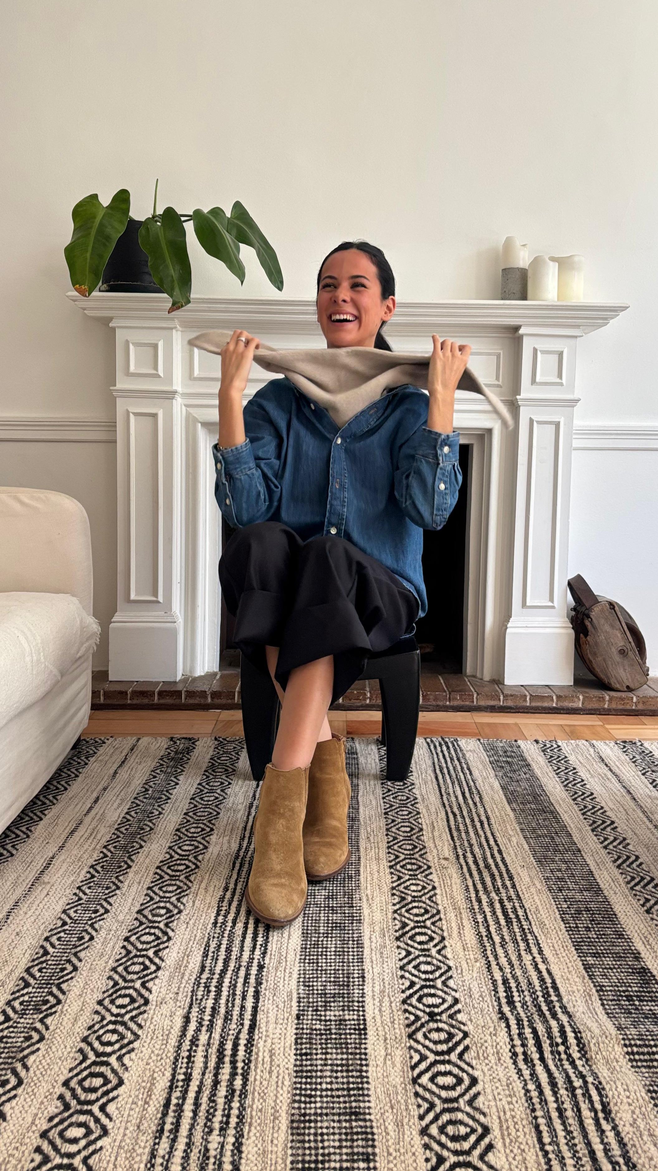 Bufanda Baby Alpaca con Lana Merino