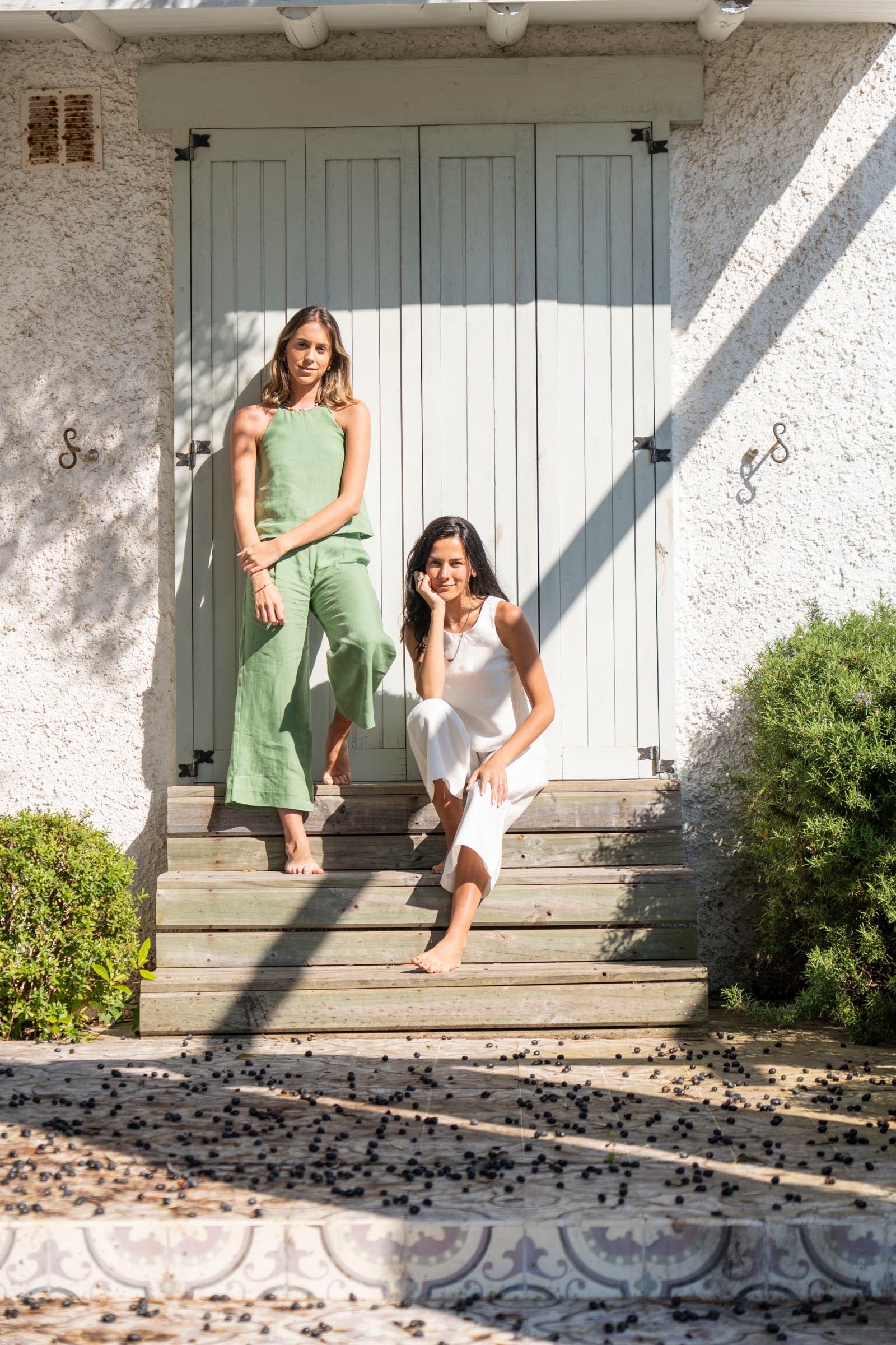 Top Magnolia Lino - Blanco