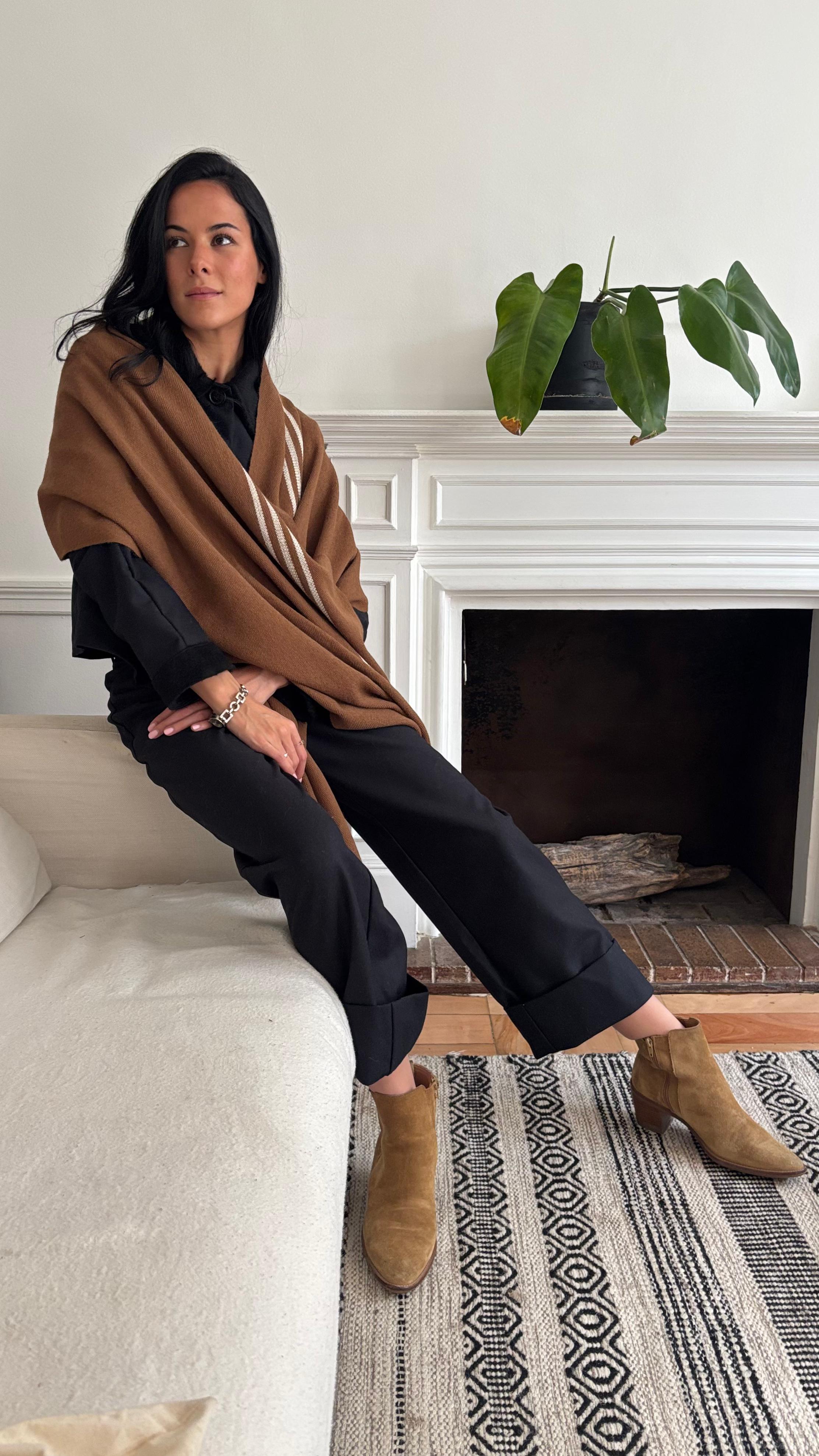 Echarpe 100% Alpaca Camel