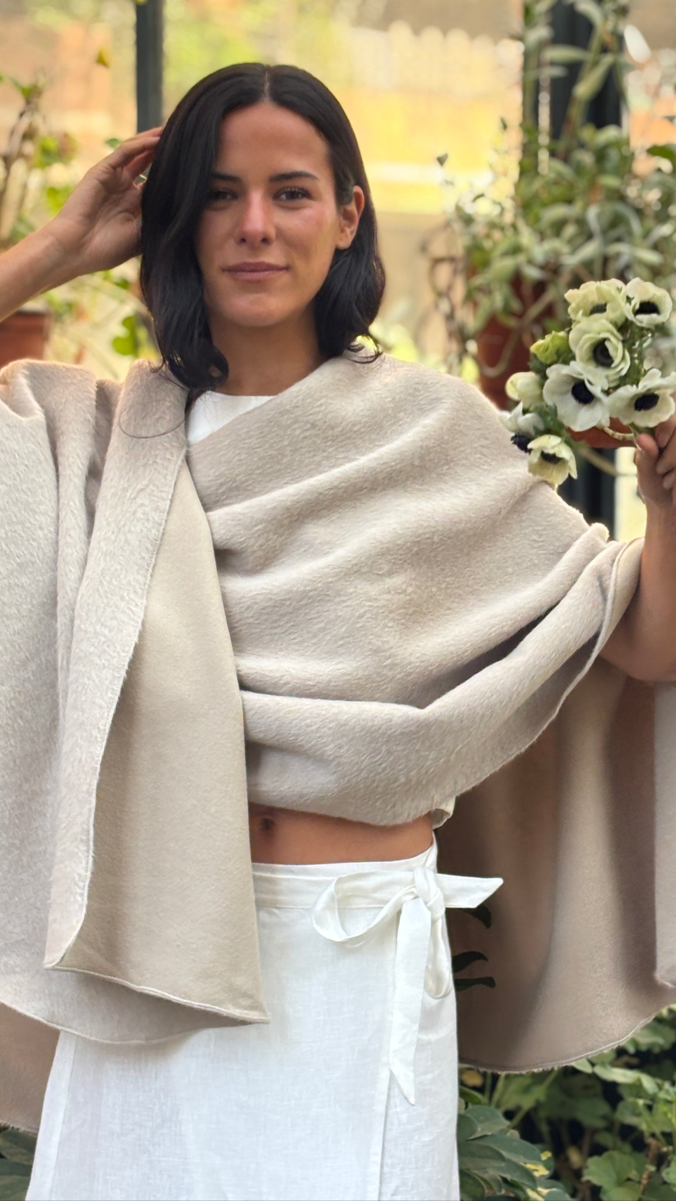 Ruana Baby Alpaca con Lana Merino