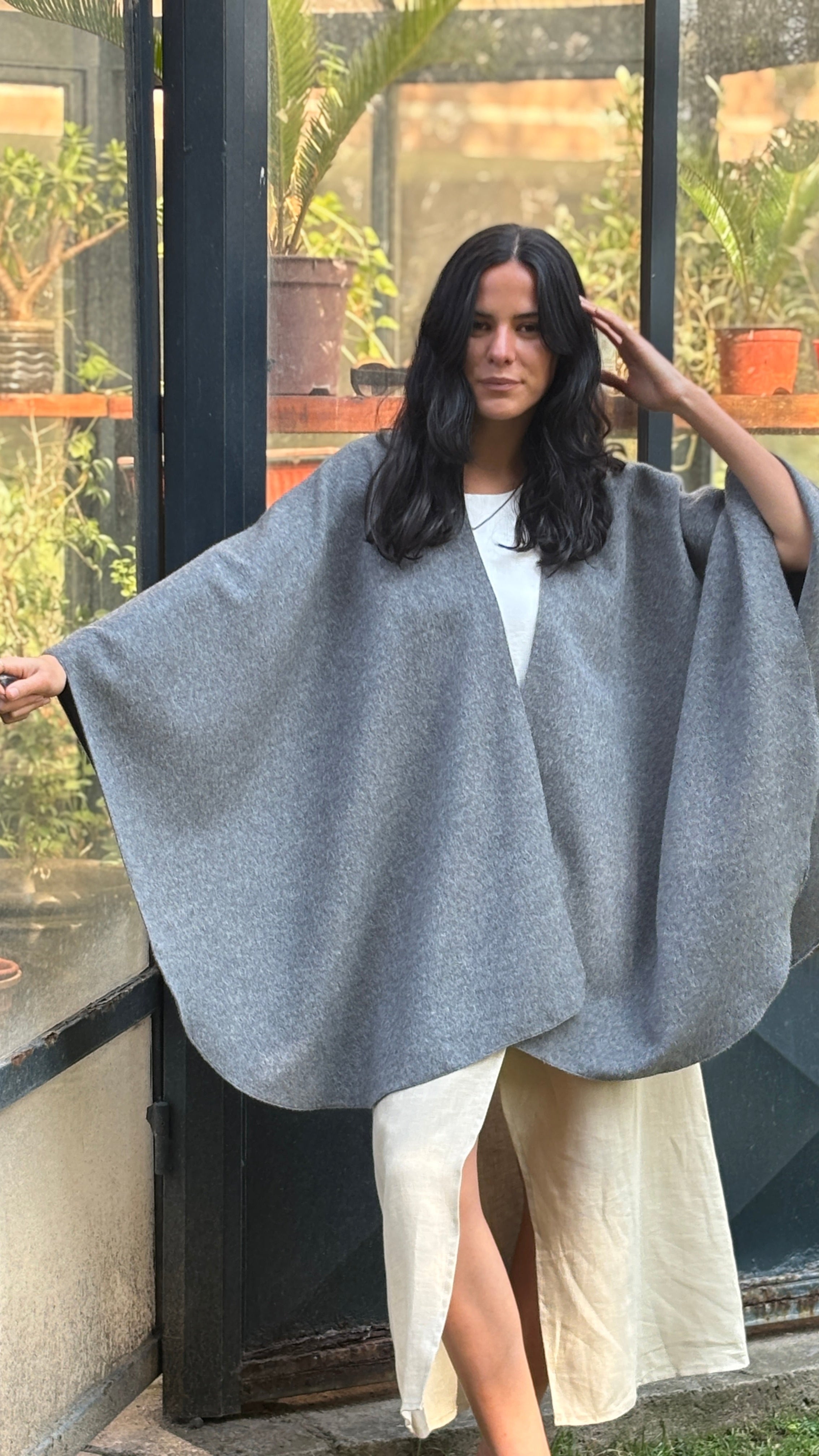 Ruana Baby Alpaca con Lana Merino