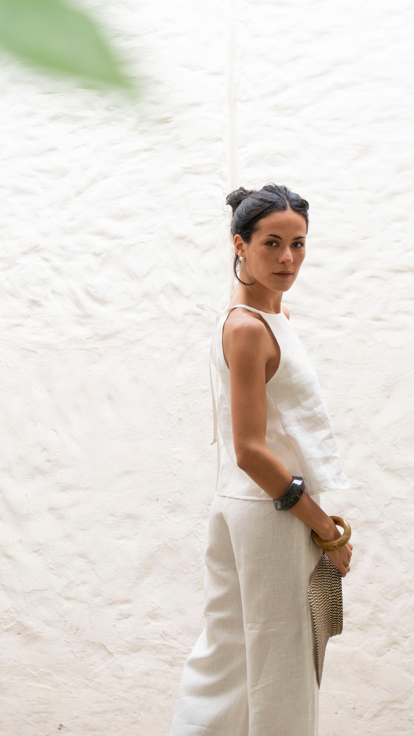 Top Brisa Lino - Blanco