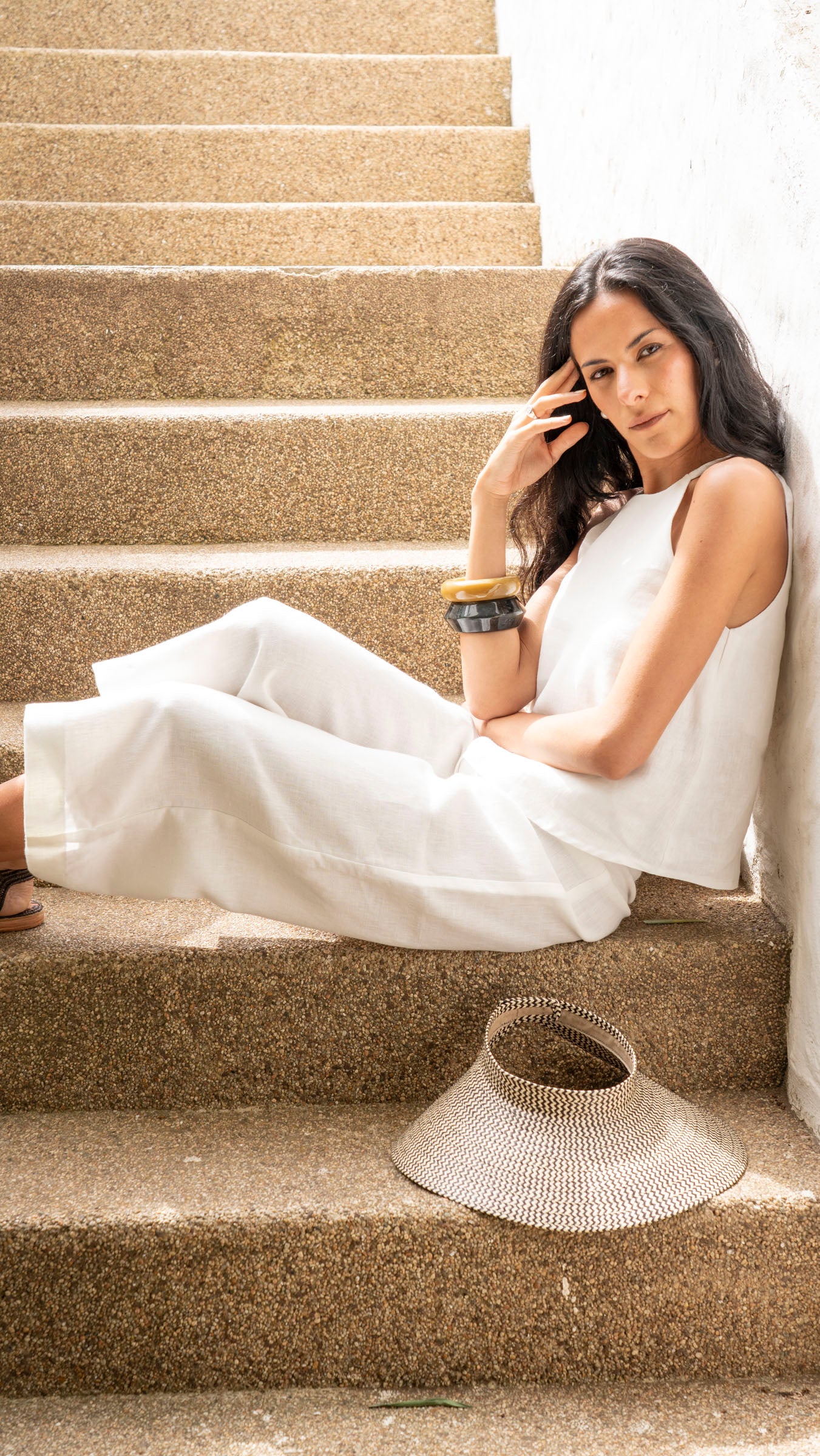 Top Brisa Lino - Blanco