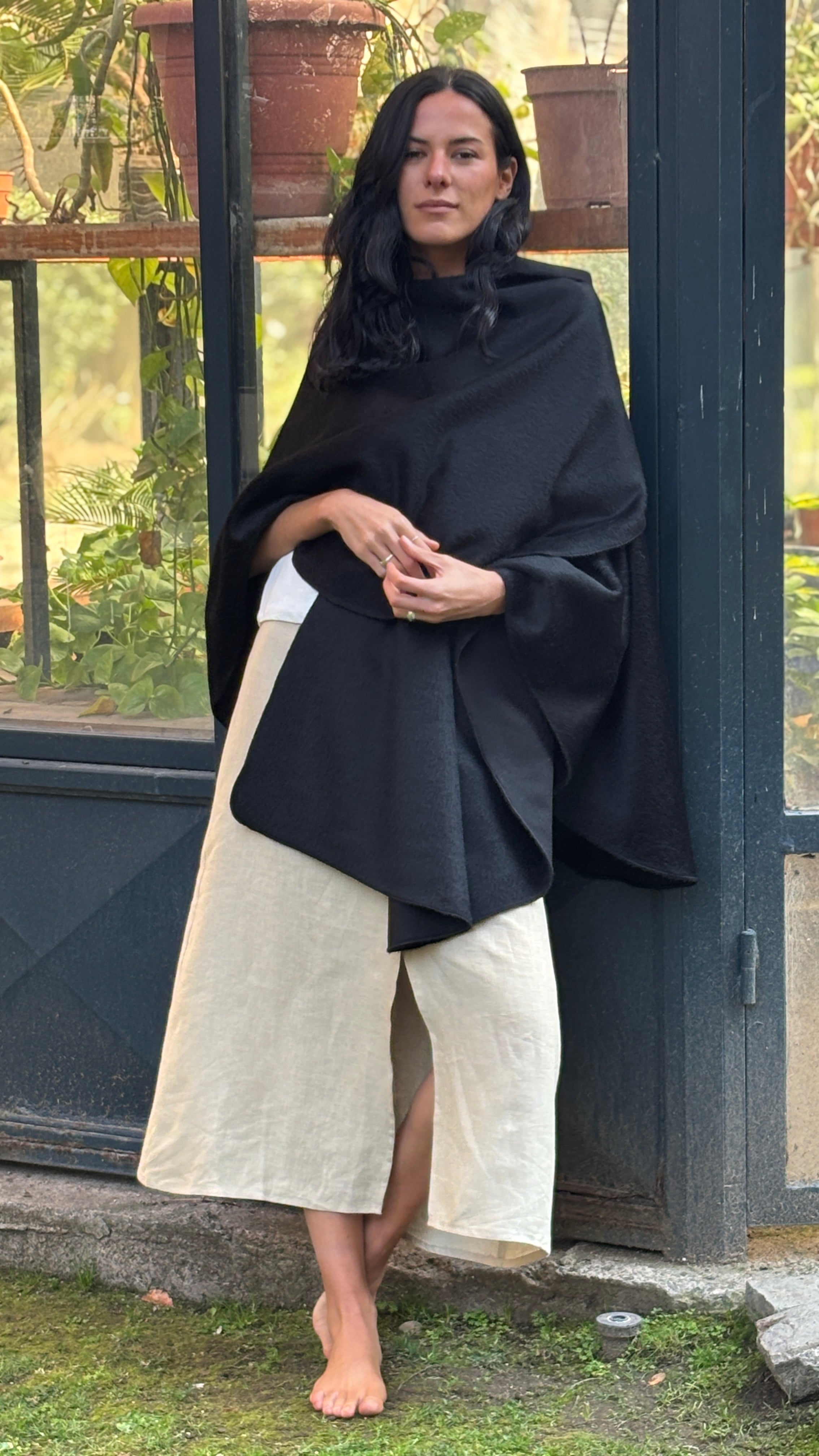 Pollera Silvestre Arena 100% Lino