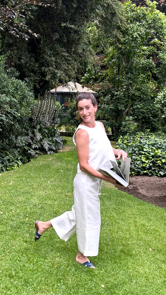 Pantalones Sauce Blanco 100% Lino