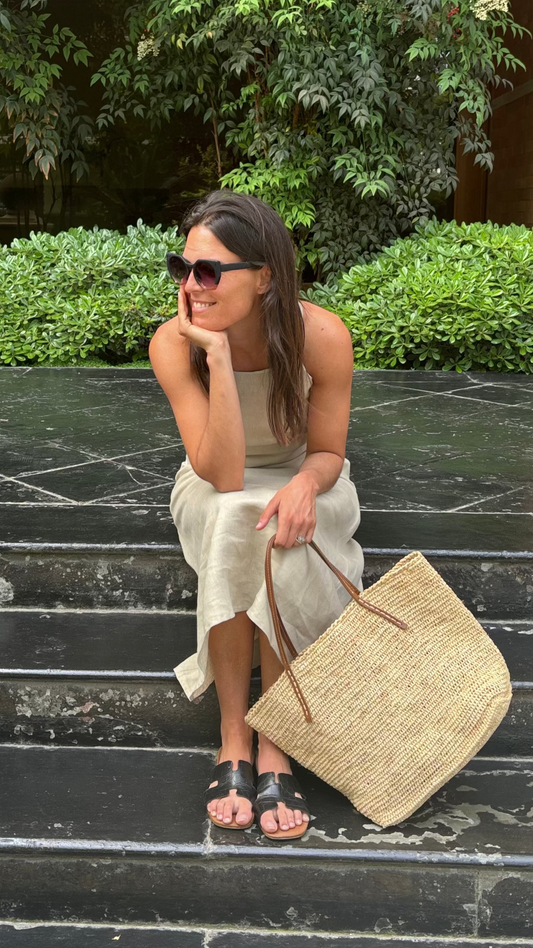 Vestido Dalia Arena 100% Lino