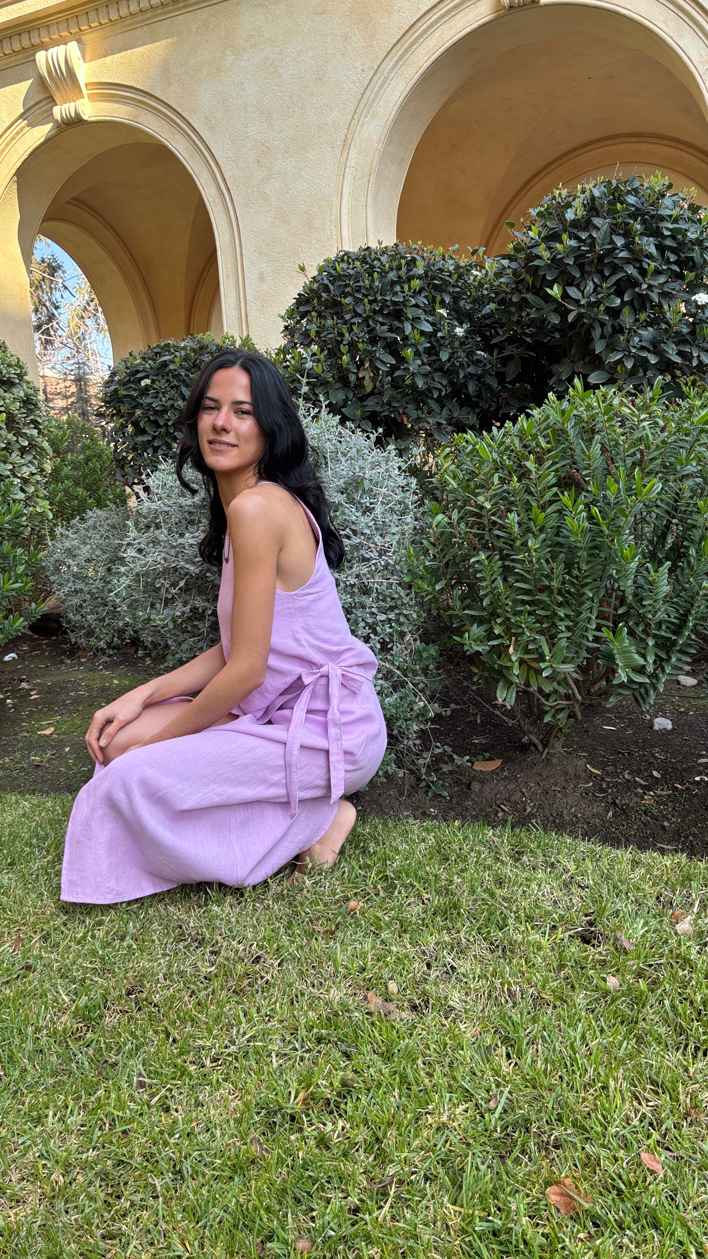 Top Jacinto Rosado 100% Lino