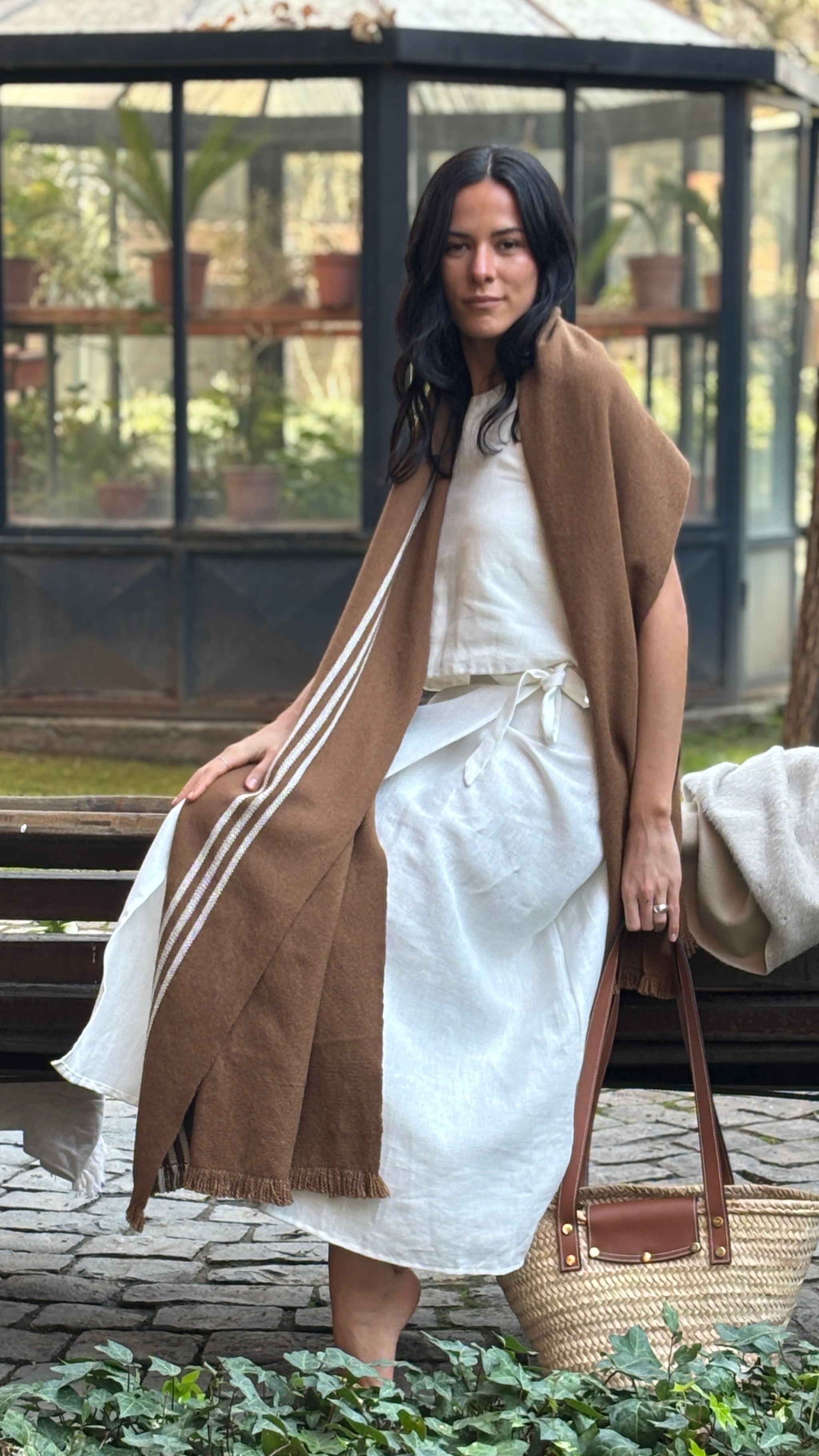 Echarpe 100% Alpaca Camel