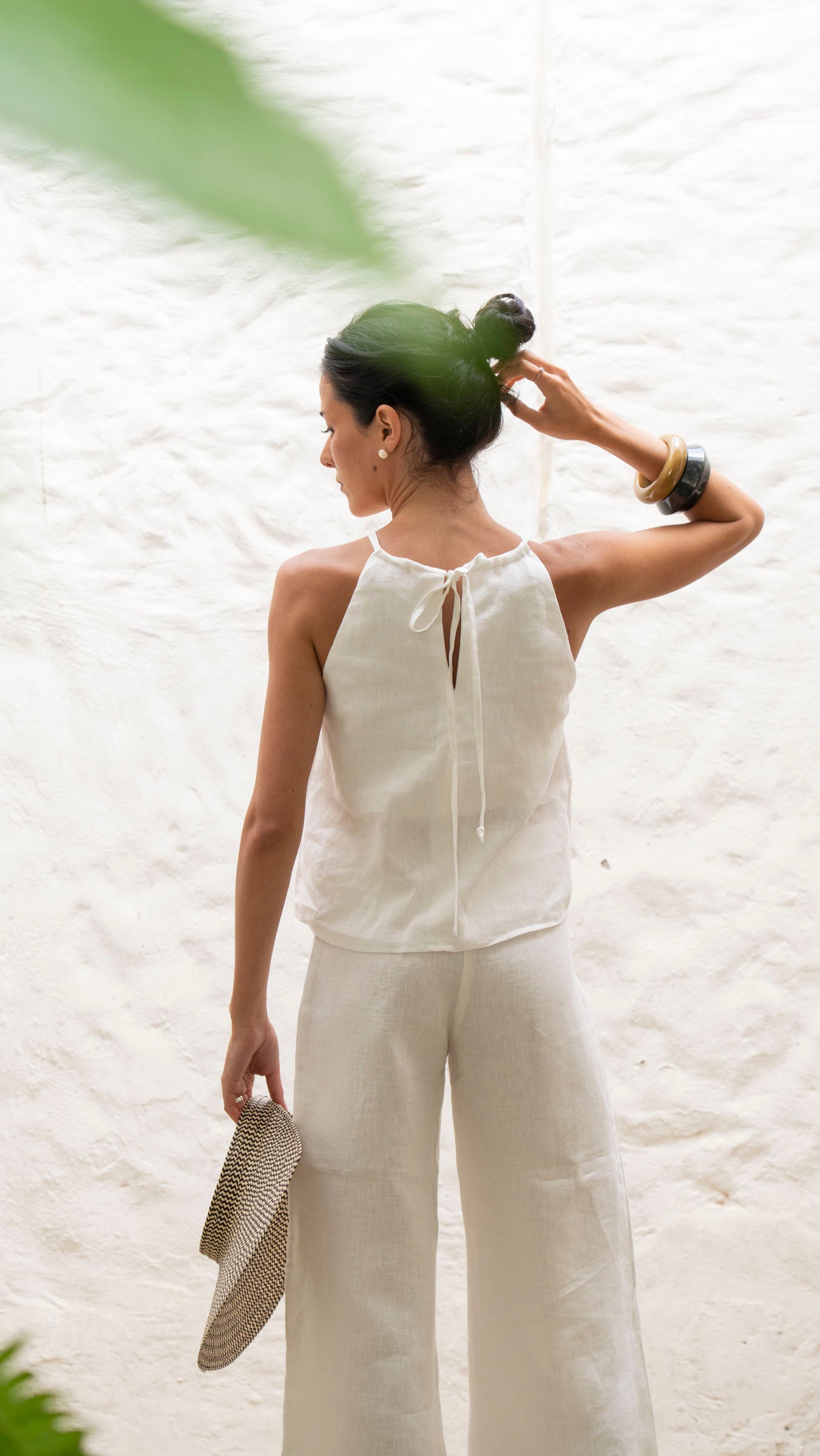 Top Brisa Lino - Blanco