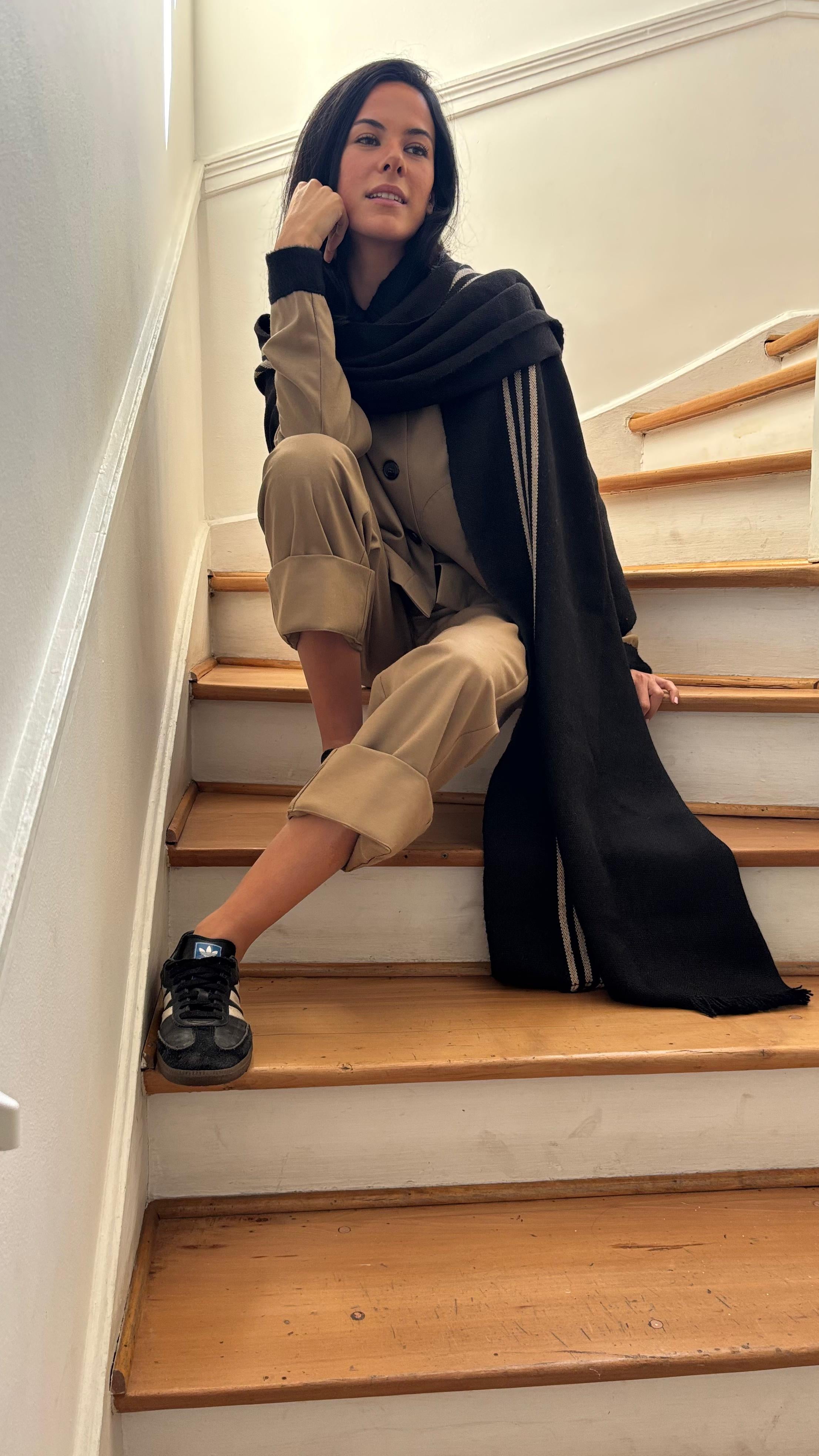 Echarpe 100% Alpaca Negro