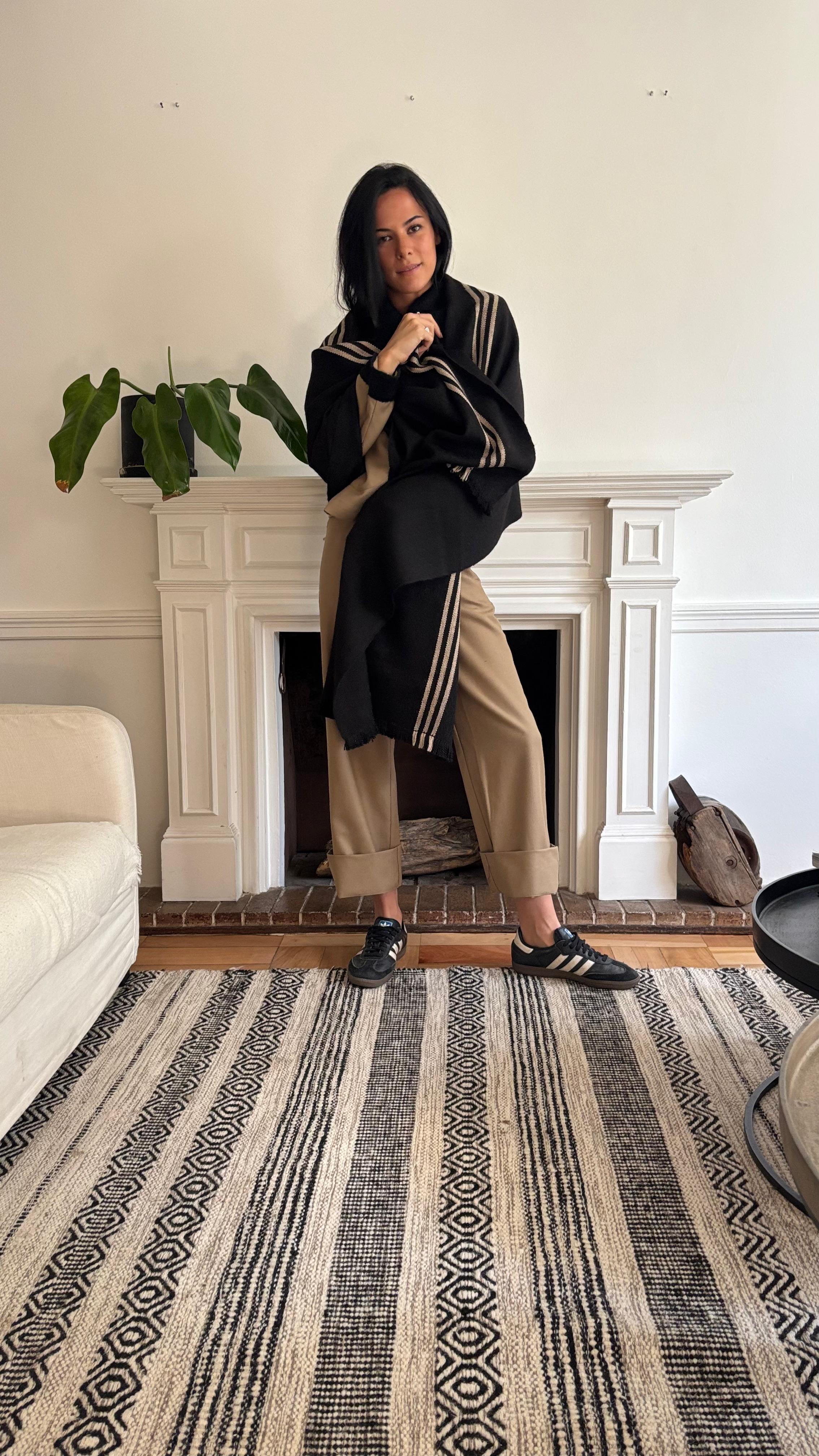 Pantalon 100% Lana de Merino Beige