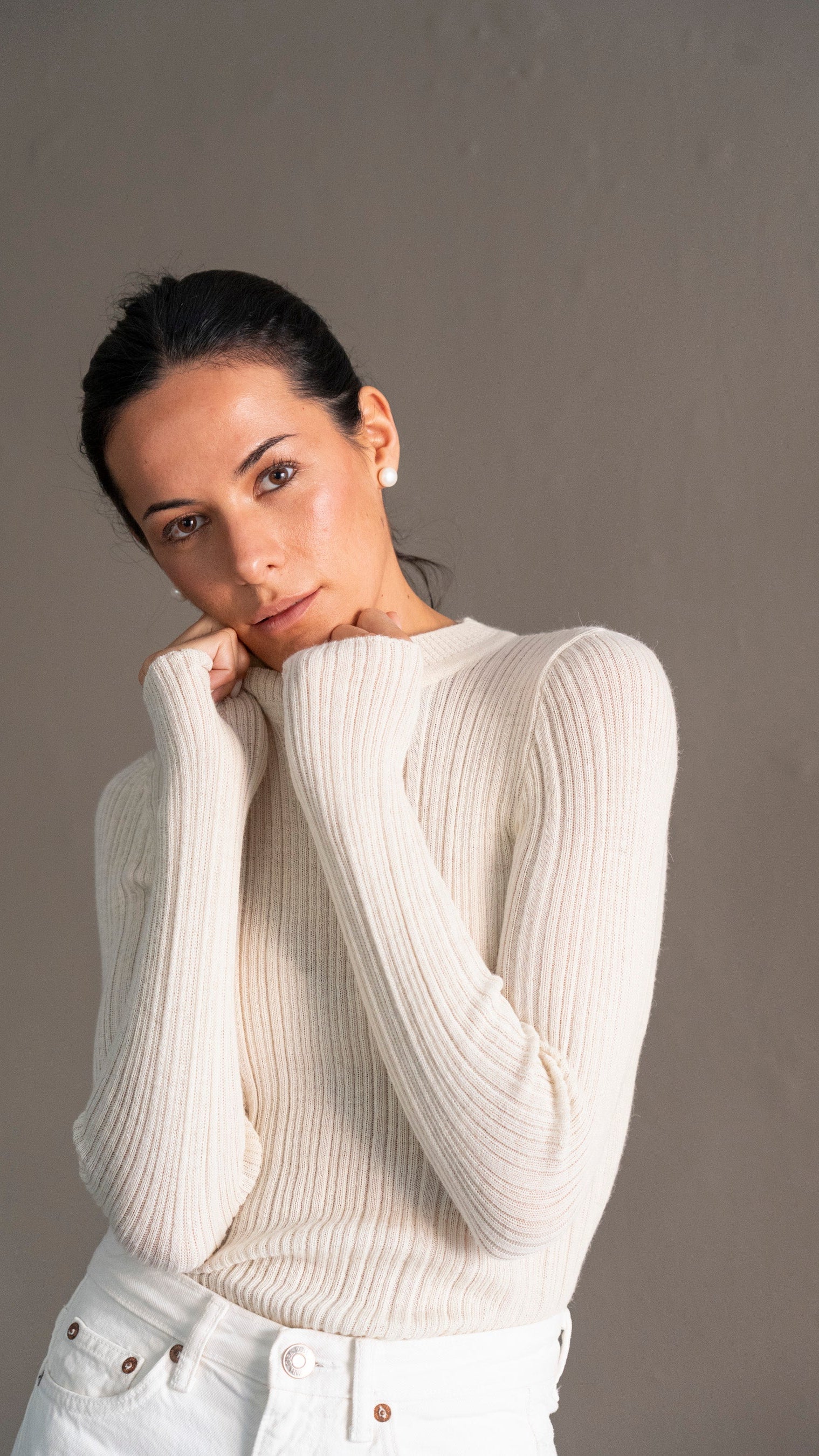 Top Punto Baby Alpaca 01 | Crudo