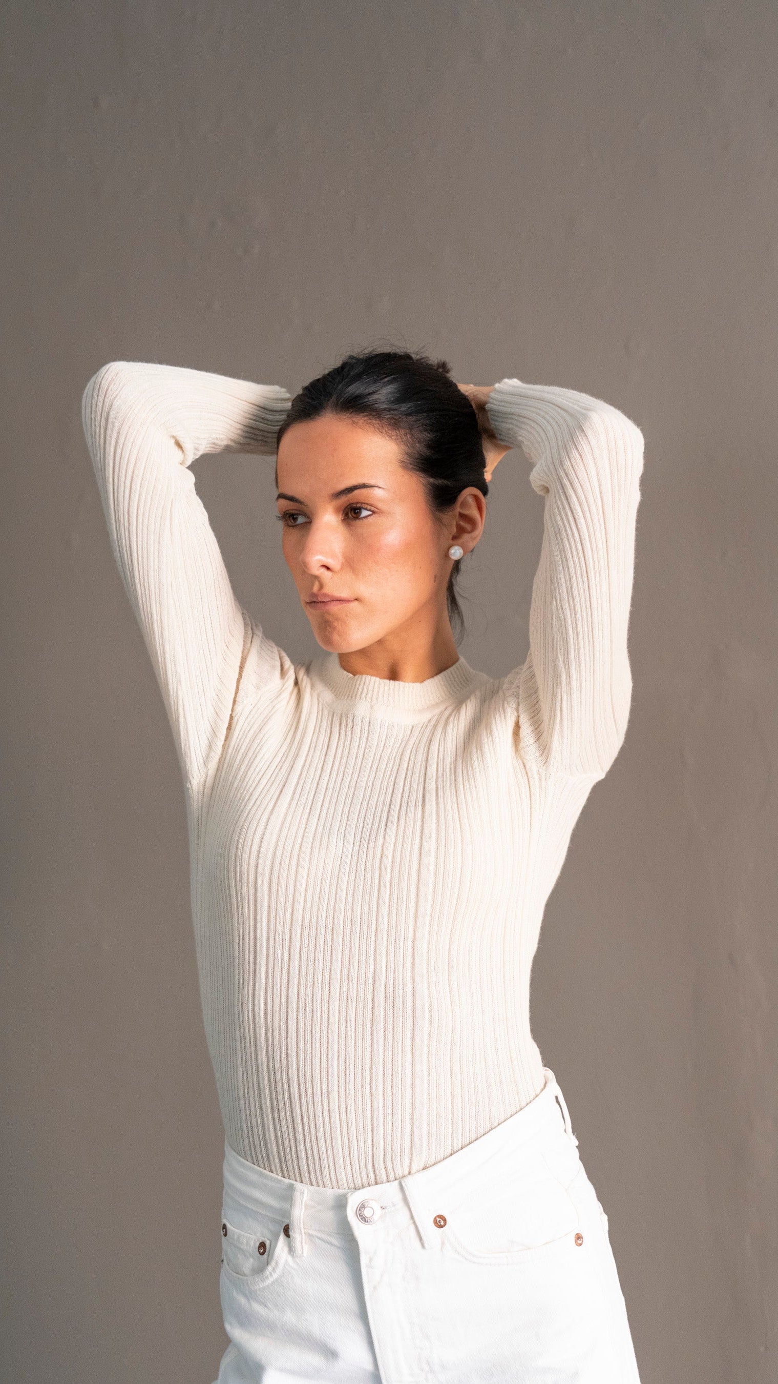 Top Punto Baby Alpaca 01 | Crudo
