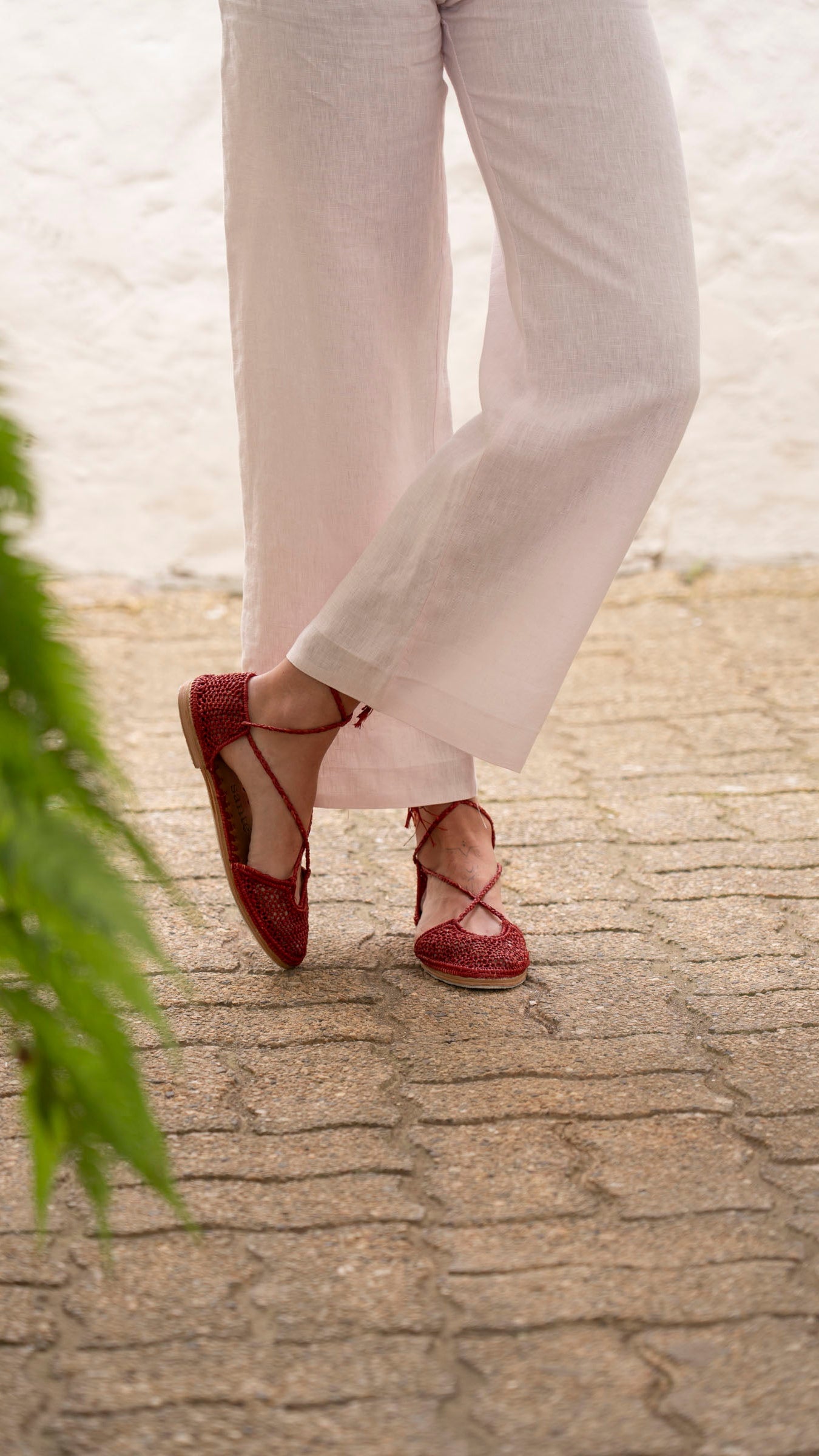 Pantalón Ana Lino - Rosado