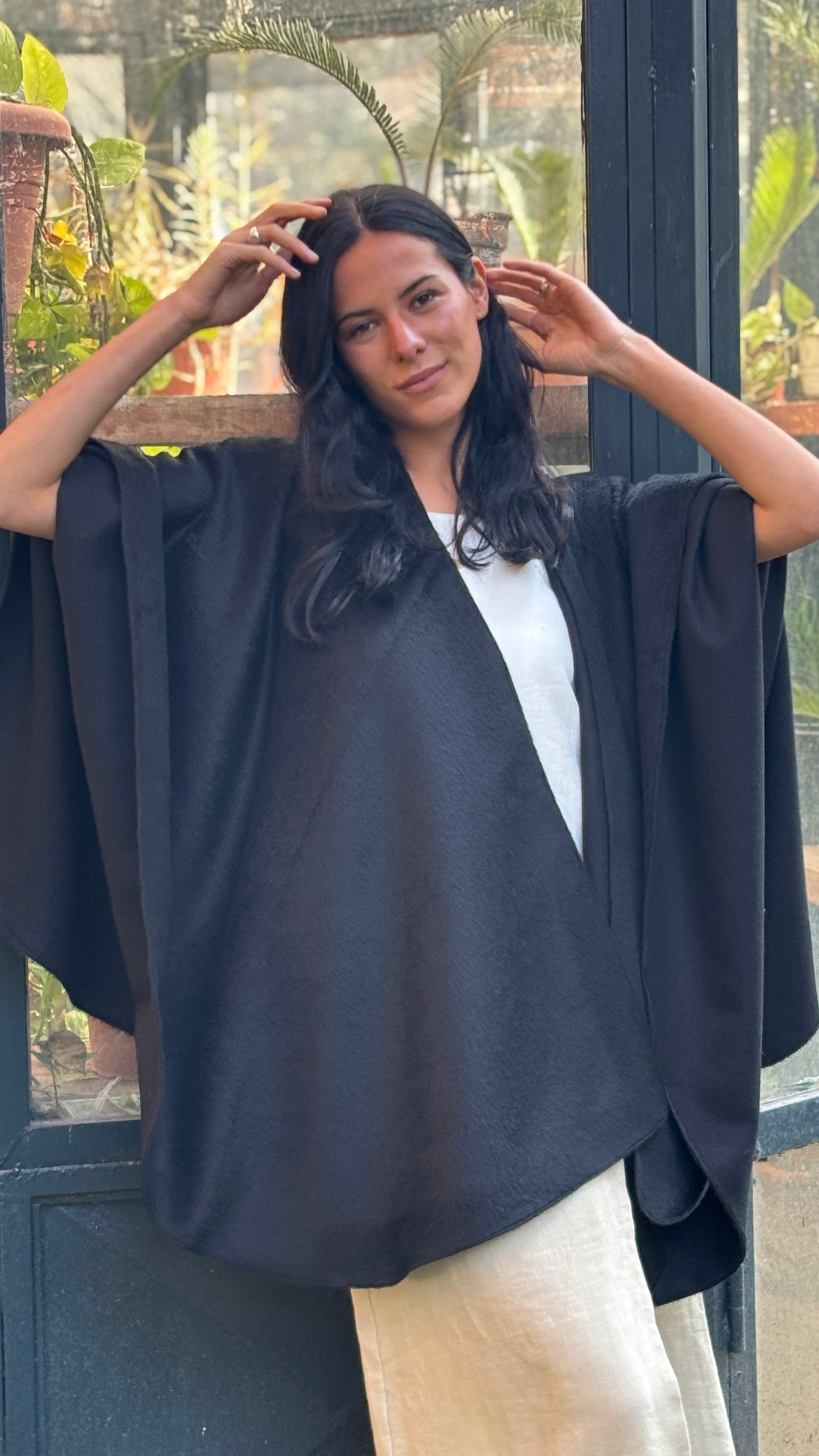 Ruana Baby Alpaca con Lana Merino